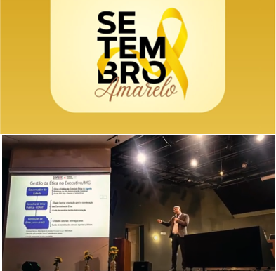 Conset/MG participa de evento da SEINFRA em alusão ao Setembro Amarelo